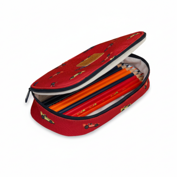 Cartuchera Kids Carros Rojo