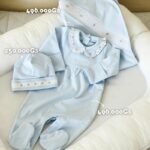 Set Con Cuello Smock Celeste