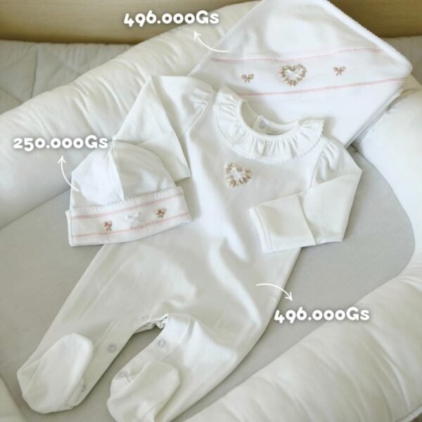 Set Corazon Pima Rosa