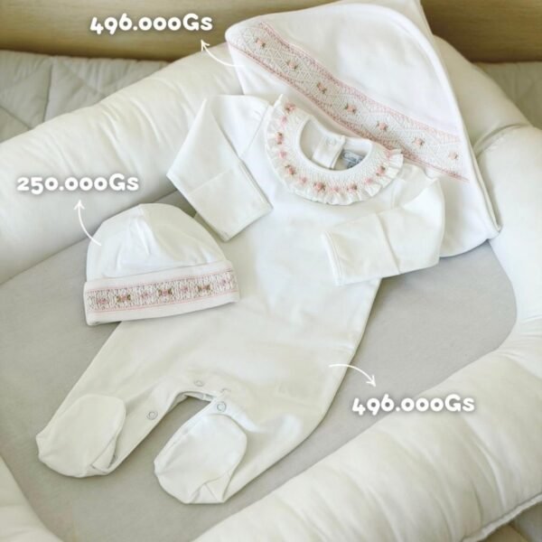 Set Cuello Smock Rosa