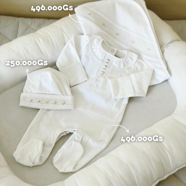 Set Flores Pima Blanco
