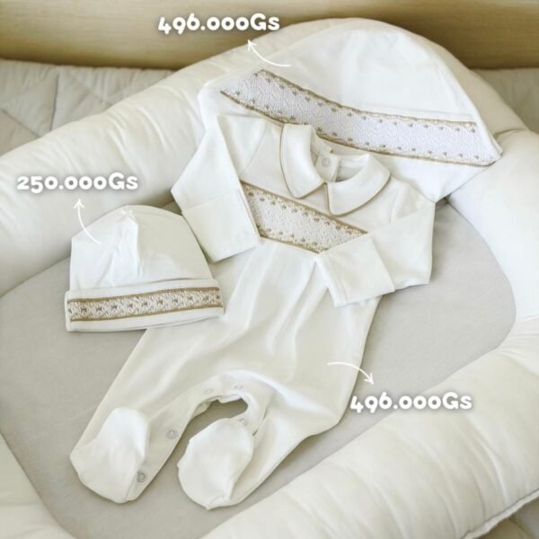 Set Smock Niño Beige