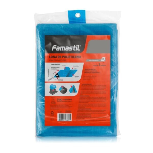 carpa de polietileno famastil azul 3x4 metros